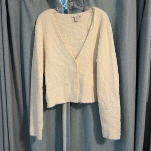 Rachel Zoe - XL - Cream/Ivory - Faux Fur Cardigan